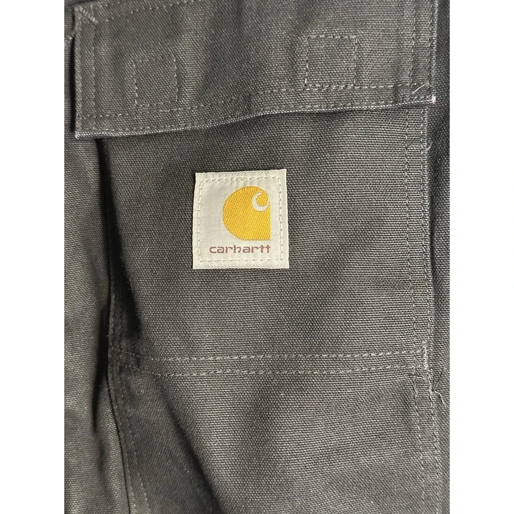 Carhartt Mens Black Large Traditional Arctic Quilt Lined Duck Coat C003